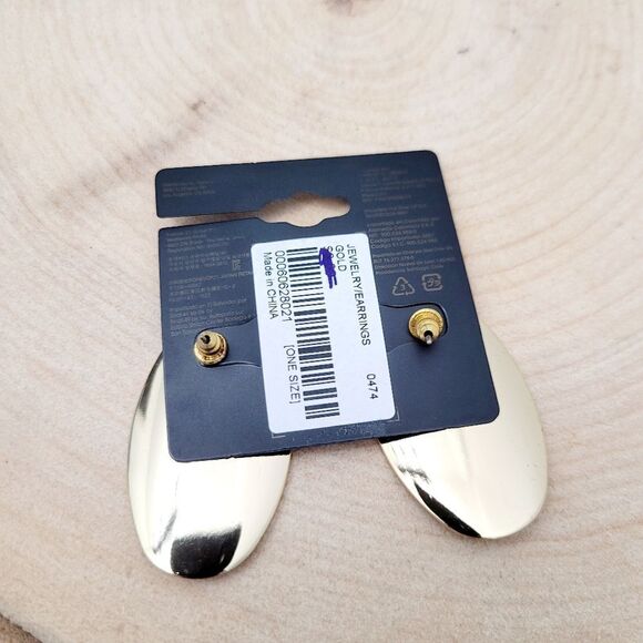 Brand New Forever 21 Gold Tone Earrings - Picture 3 of 5